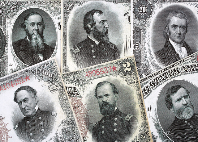 us treasury notes usa currency issued in 1890 